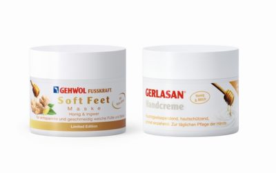 Honigsanft: GEHWOL präsentiert Relax-Maske für Füße und Beine, GERLASAN Handcreme
