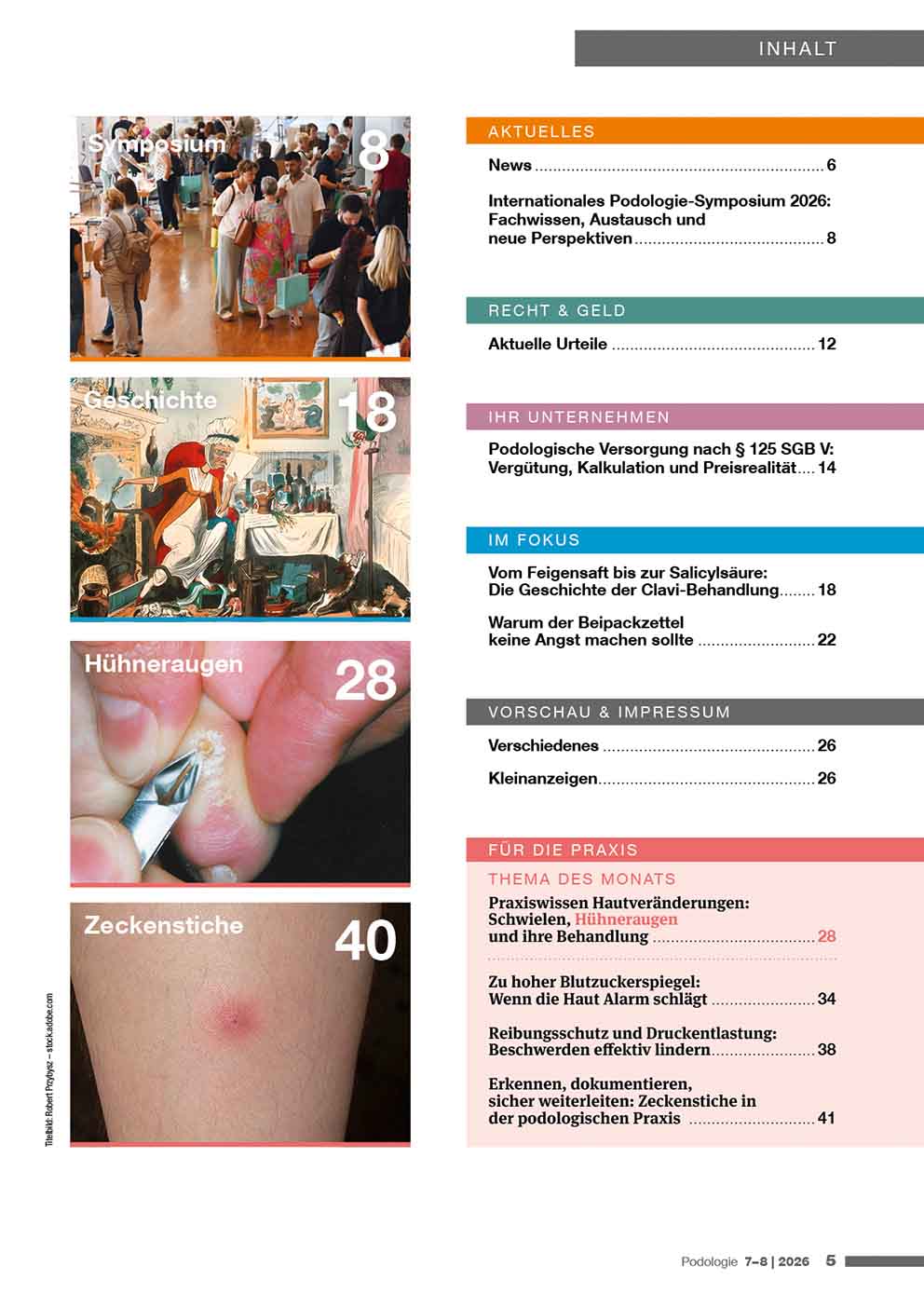 Podologie_07_2026_Inhalt Podologie-Fachmagazin-INhalt -6/2026